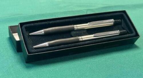 VINTAGE CHROME SLIME PEN AND PENCIL SET
