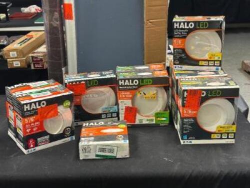(10) - ASSORTED HALO CEILING LIGHTS