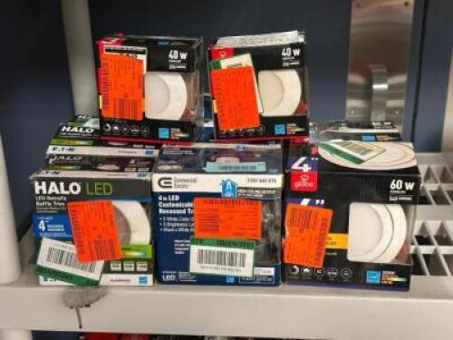 (10) - ASSORTED HALO CEILING LIGHTS