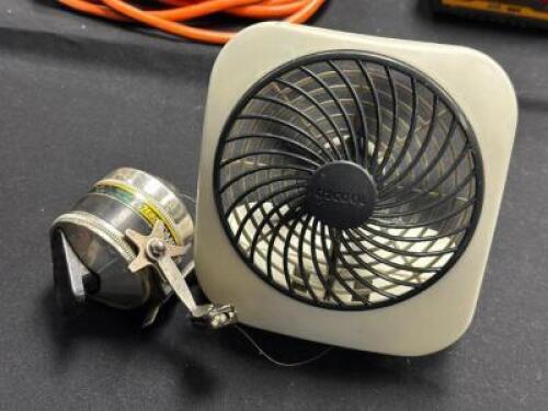 FISHING REEL AND CAMPING TENT FAN