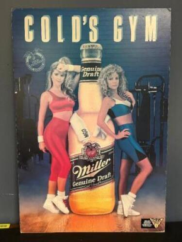 GOLD'S GYM BEER POSTER
