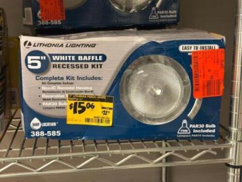 (3) - 5" LED BAFFLE LIGHT