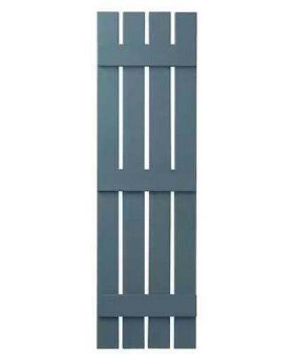 POLYPROPYLENE PLASTIC 4-BOARD OPEN BOARD AND BATTEN SHUTTERS PAIR