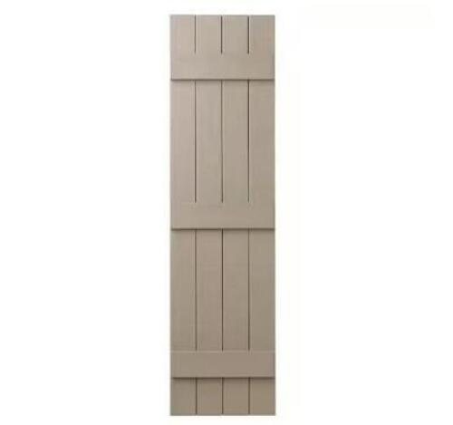 POLYPROPYLENE 4-BOARD CLOSED BOARD AND BATTEN SHUTTERS PAIR