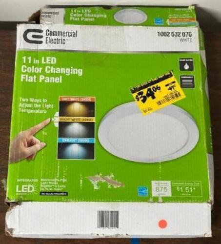 11 IN LED COLOR CHANGING FLAT PANEL