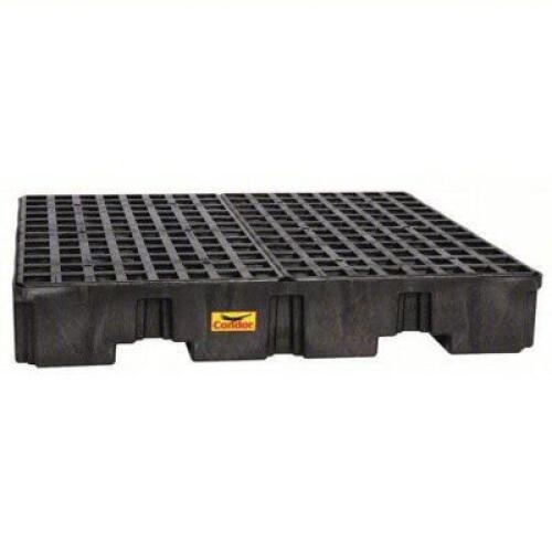 DESCRIPTION: (1) 4 DRUM SPILL PALLET`` BRAND/MODEL: CONDOR 45YZ94 SIZE: 51.5" L 51.5" W 8"" H RETAIL$: $498.46 QTY: 1