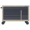 DESCRIPTION: (1) 13 DRAWER ROLLING TOOL CABINET, TANBRAND/MODEL: PROTO 60FG07SIZE: 55" X 38 1/2" X 22 3/8"RETAIL$: $3,565.55QTY: 1