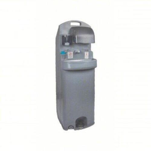 DESCRIPTION: (1) PORTABLE HANDWASHING STATION BRAND/MODEL: POLYJOHN 61HL15 INFORMATION: 15.5 GALLON FRESHWATER CAPACITY, 19 GALLON GREY WATER CAPACITY