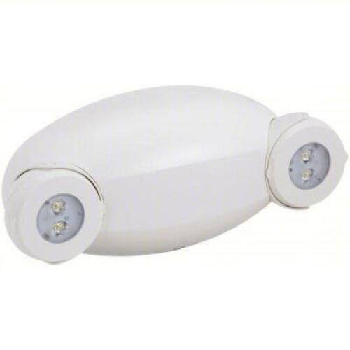 DESCRIPTION: (3) EMERGENCY LIGHT WITH ADJUSTABLE OPTICS BRAND/MODEL: LITHONIA LIGHTING #ELM4L INFORMATION: WHITE SIZE: 6" X 3 3/4" X 13 1/2" RETAIL$: