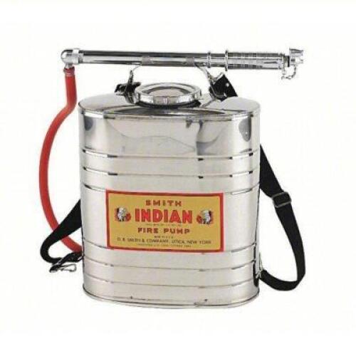 DESCRIPTION: (1) WILDLAND FIREFIGHTING PUMP BRAND/MODEL: INDIAN #FER501 INFORMATION: CARRYING TANK, STAINLESS STEEL RETAIL$: $400.51 EA QTY: 1