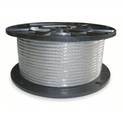 DESCRIPTION: (3) SPOOL WIRE ROPE BRAND/MODEL: DAYTON #2VJL6B SIZE: 7X7 184 LB WORKING LIMIT 250 FT RETAIL$: $66.18 EA QTY: 3