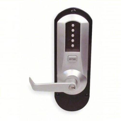 DESCRIPTION: (1) MECHANICAL PUSH BUTTON LOCKSET BRAND/MODEL: SIMPLEX #2ZV18 INFORMATION: CHROME, ADA COMPLIANT RETAIL$: $833.57 EA QTY: 1