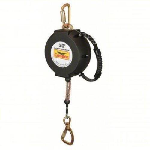 DESCRIPTION: (1) SELF RETRACTING LIFELINE BRAND/MODEL: CONDOR #22RT99 INFORMATION: STEEL CARABINER ANCHOR, HARNESS STEEL SWIVEL SNAP HOOK SIZE: 30' RE