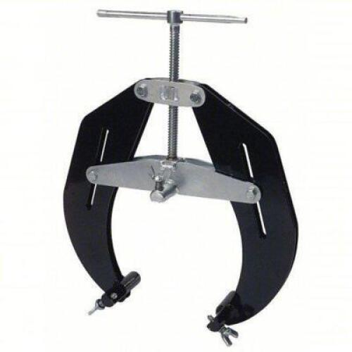 DESCRIPTION: (1) PIPE CLAMP BRAND/MODEL: SUMNER #19F648 INFORMATION: BLACK SIZE: METAL, 5 IN MIN PIPE SIZE, 12 IN MAX PIPE SIZE RETAIL$: $427.19 EA QT