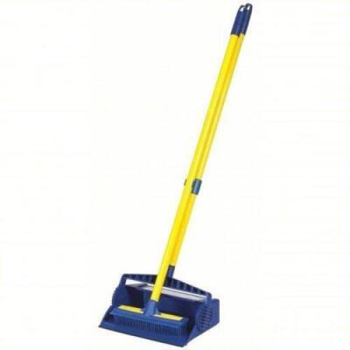 DESCRIPTION: (2) LOBBY BROOM BRAND/MODEL: NOVUS PRODUCTS #4WLX9 INFORMATION: BLUE AND YELLOW, PLASTIC SIZE: 37" RETAIL$: $60.59 EA QTY: 2