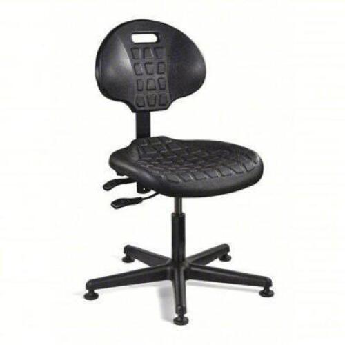 DESCRIPTION: (1) ROLLING OFFICE CHAIR BRAND/MODEL: BEVCO #8XAV2 INFORMATION: BLACK, PLASTIC SIZE: 12 1/2 IN BACK HT, 18 1/2 IN SEAT WD, 17 IN SEAT DP