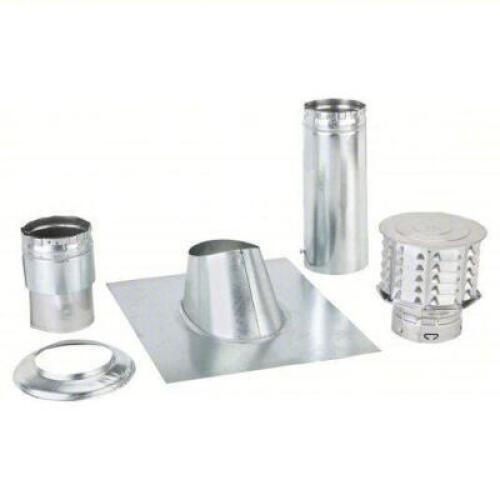 DESCRIPTION: (3) GAS VENT PIPE KIT BRAND/MODEL: AMERIVENT #3F349 INFORMATION: GALVANIZED STEEL SIZE: 4" X 1' RETAIL$: $79.10 EA QTY: 3