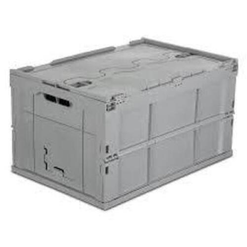 DESCRIPTION: (4) FOLDABLE CRATE BRAND/MODEL: MOUNT-IT! #MI-908 INFORMATION: GRAY, 65L SIZE: 23.6" X 15.8" X 13" RETAIL$: $42.99 EA QTY: 4