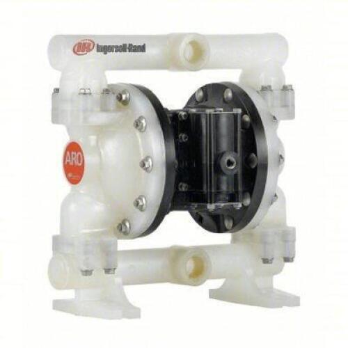 DESCRIPTION: (1) DOUBLE DIAPHRAGM PUMP BRAND/MODEL: ARO #6CCL6 INFORMATION: AIR, POLYPROPYLENE, BOLT, 1 IN FLUID CONNECTION SIZE, NPT, PTFE, PTFE RETA