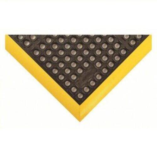 DESCRIPTION: (1) ANTI FATIGUE MAT BRAND/MODEL: NOTRAX #53AA48 INFORMATION: SURE STEP, BLACK WITH YELLOW BORDER, RAISED DIAMOND STUDS SIZE: 28" X 40" R
