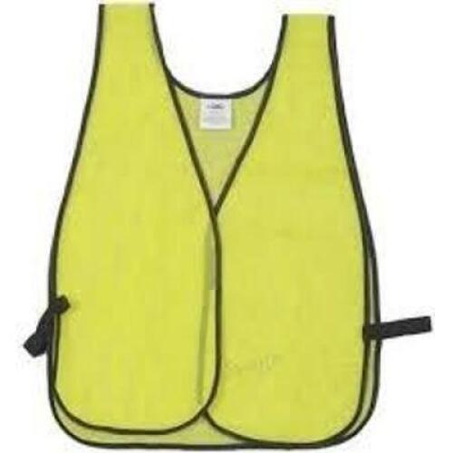 DESCRIPTION: (1) CASE OF (50) TRAFFIC VEST BRAND/MODEL: CONDOR #491R94A INFORMATION: YELLOW SIZE: ONE SIZE FITS ALL RETAIL$: $8.00 A VEST QTY: 1