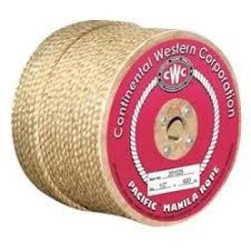 DESCRIPTION: (1) PACIFIC MANILA ROPE BRAND/MODEL: CONTINENTAL WESTERN CORPORATION SIZE: 3/4" X 600' RETAIL$: $575.00 EA QTY: 1
