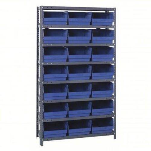 DESCRIPTION: (5) STORAGE BINS BRAND/MODEL: QUANTUM STORAGE #33Z245 INFORMATION: BLUE SIZE: 8 IN X 11-1/8 IN X 11-5/8 IN RETAIL$: $711.27 TOTAL QTY: 5
