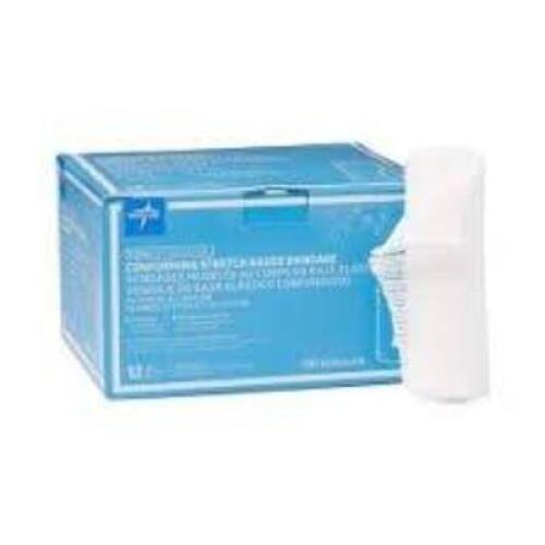 DESCRIPTION: (4) BOXES OF (12) ROLLS OF CONFORMING STRETCH GAUZE BANDAGE BRAND/MODEL: MEDLINE SIZE: 4" X 75" RETAIL$: $7.45 PER BOX QTY: 4