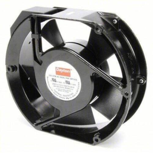 DESCRIPTION: (1) STANDARD OBLONG AC AXIAL FAN BRAND/MODEL: DAYTON #4WT43 INFORMATION: BLACK SIZE: 6 3/4 IN HT, 2 IN DP, 239/203, IP20, CAST ALUMINUM,
