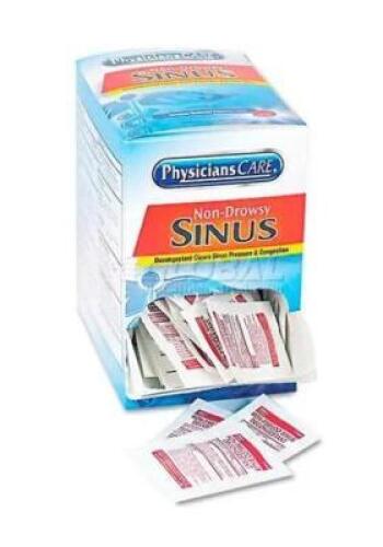 DESCRIPTION: (4) BOXES OF (50) DECONGESTANT TABLETS BRAND/MODEL: PHYSICIANS CARE RETAIL$: $51.95/EA QTY: 4