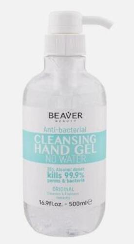 DESCRIPTION: (8) CLEANSING HAND GEL BRAND/MODEL: BEAVER SIZE: 500ML RETAIL$: $15.35/EA QTY: 8