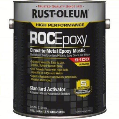 DESCRIPTION: (1)BLACK EPOXY MASTIC COATING BASE AND STANDARD ACTIVATOR BRAND/MODEL: RUSTOLEUM 6A385, 5A275 SIZE: 1 GAL RETAIL$: $287.40 QTY: 1
