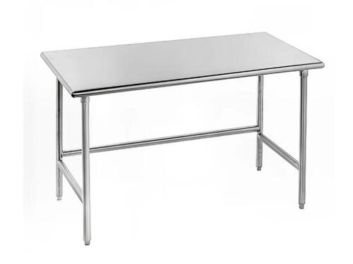 DESCRIPTION: (1) STAINLESS STEEL WORK TABLE INFORMATION: 14G 304SS TOP SIZE: 30" X 60" X 35 1/2" RETAIL$: $1,172.25 QTY: 1