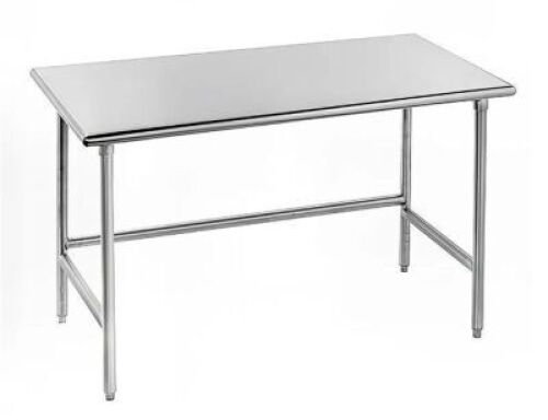 DESCRIPTION: (1) STAINLESS STEEL FLAT TOP WORK TABLE BRAND/MODEL: ADVANCE TABCO TSS-305 60 SIZE: 60" W 30" D 35-1/2 " H RETAIL$: $1,172.25 QTY: 1