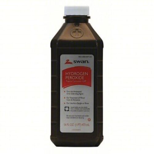 DESCRIPTION: (12) HYDROGEN PEROXIDE BRAND/MODEL: SWAN 30869470610 SIZE: 16 OZ RETAIL$: $60.12 QTY: 12
