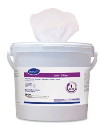 DESCRIPTION: (2) CONTAINERS OF (160) SANITIZING WIPES BRAND/MODEL: DIVERSEY OXIVIR 1 WIPES RETAIL$: $14.25 EA QTY: 2
