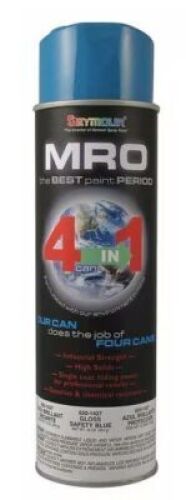 DESCRIPTION: (6) CANS SAFETY BLUE SPRAY PAINT BRAND/MODEL: SEYMOUR 620-1427 SIZE: 16OZ RETAIL$: $102.36 QTY: 6