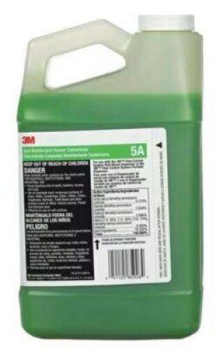 DESCRIPTION: (2) QUAT DISINFECTANT CLEANER CONCENTRATE BRAND/MODEL: 3M 5A INFORMATION: FLOW COTROL DISPENSER SIZE: .5 GAL RETAIL$: $135.00 QTY: 2