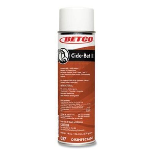 DESCRIPTION: (6) ANTIBACTERIAL SPRAY BRAND/MODEL: BETCO CIDE-BET 2 SIZE: 19 OZ RETAIL$: $8.78 EA QTY: 6