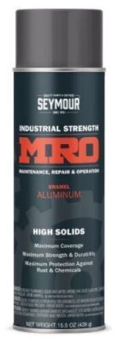 DESCRIPTION: (6) CANS ALUMINUM (COLOR) GENERAL PUPOSE SPRAY PAINT BRAND/MODEL: SEYMOUR 620-1411 SIZE: 16OZ RETAIL$: $95.64 QTY: 6