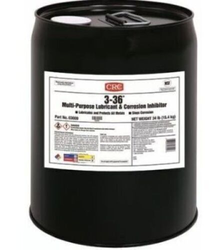 DESCRIPTION: (1) NSF H2 GENERAL PURPOSE LUBRICANT PETROLEUM DISTILLATE BASED BRAND/MODEL: CRC 03009 3-36 SIZE: 5 GAL RETAIL$: $281.59 QTY: 1
