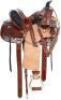 PREMIUM LEATHER WESTERN RANCH ROPING SADDLE