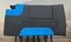 BLACK/BLUE SADDLE PAD