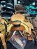PREMIUM LEATHER WESTERN ROPING HEAVY DUTY SADDLE - 3