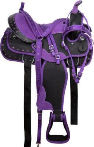 SYNTHETIC LEATHER WESTERN BARREL RACER SADDLE