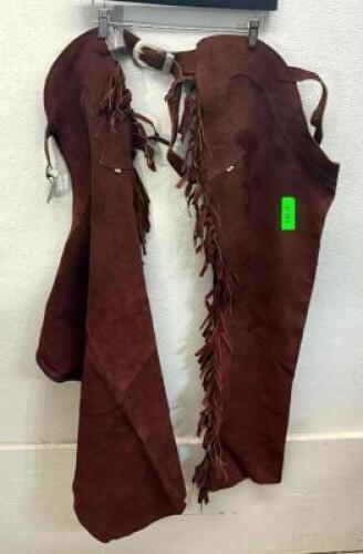 SUEDE BACKLESS CHAPS