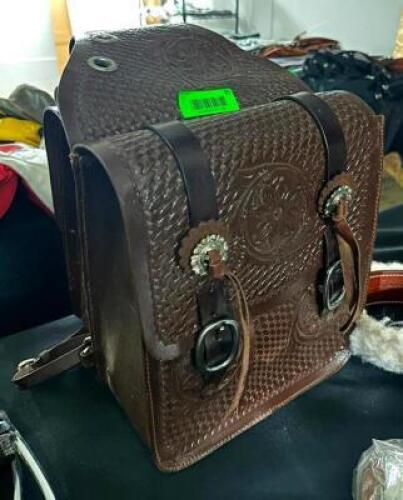 LEATHER SADDLE BAG