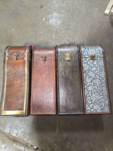 DESCRIPTION: (4) WOODEN WINE BOXES INFORMATION: SEE INSPECTION QTY: 4