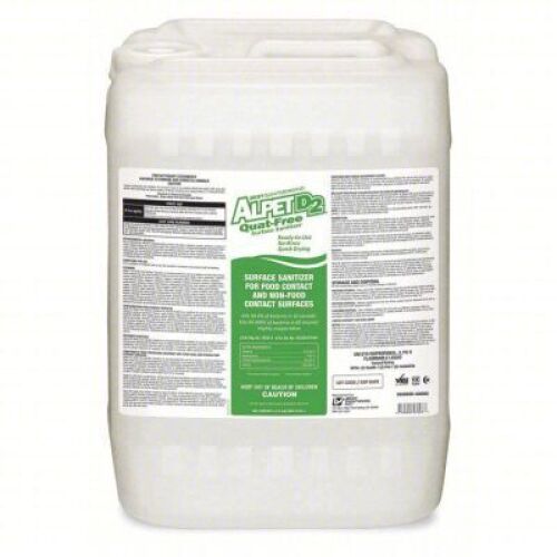 DESCRIPTION: (1) QUAT FREE SANITIZER BRAND/MODEL: ALPET D2 SIZE: 5 GAL RETAIL$: $115.04 QTY: 1