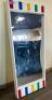 (2) 60" X 30" FUN HOUSE MIRRORS W/ WHITE WOODEN FRAMES